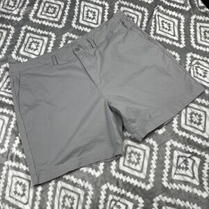 Mack Weldon Shorts Mens 42W Gray Stretch Tech Chino Performance Casual
